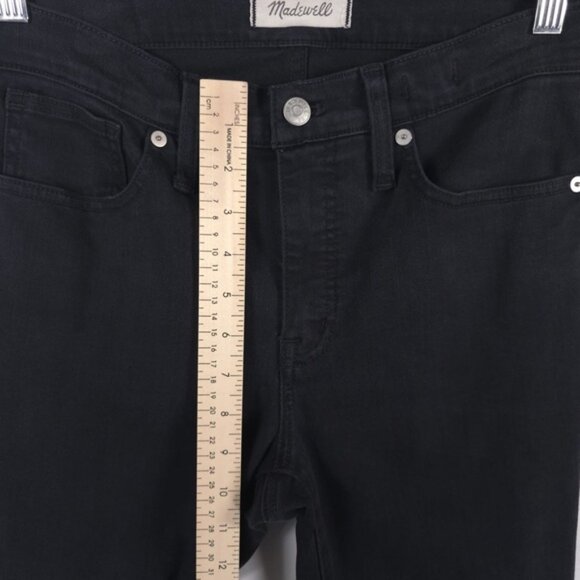 MADEWELL 9” HIGH RISE SKINNY Jeans Black Size 28 - Picture 7 of 13